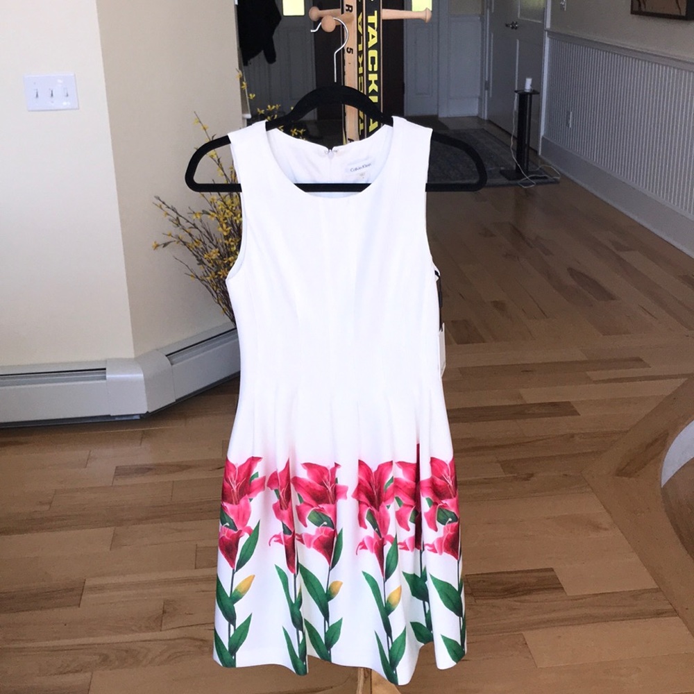 Calvin Klein Pleated Dress